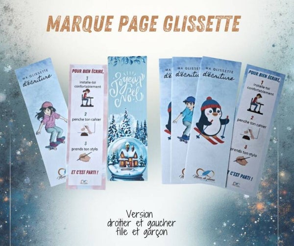 Marque page - glissette droitier