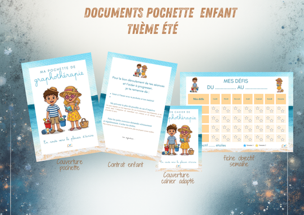 Documents pochette thème "ÉTÉ"