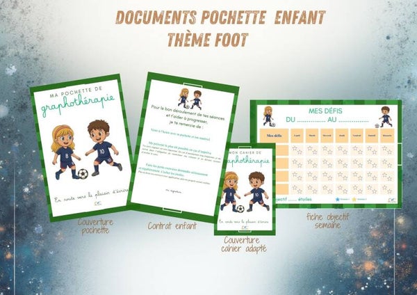 Documents pochette thème foot