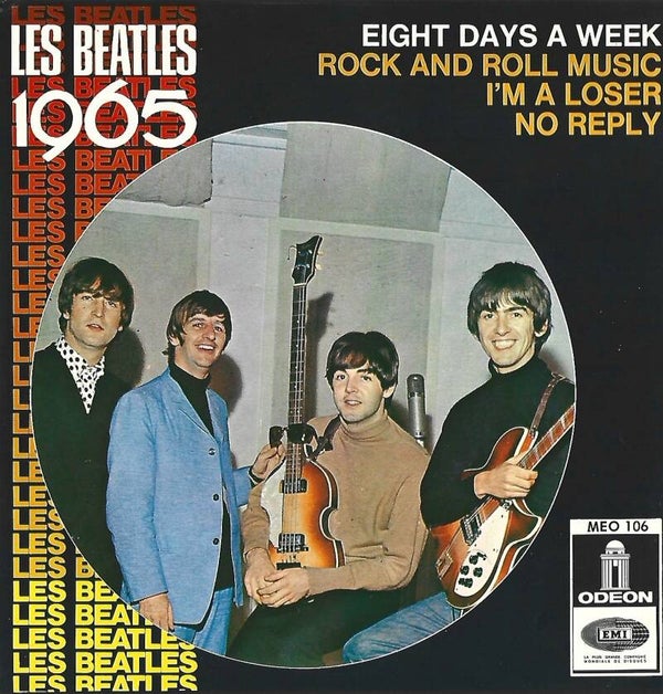 Les Beatles* - Les Beatles (1965) 45 RPM, EP - Eight Days A Week, Rock And Roll Music, I'm A Loser & No Reply