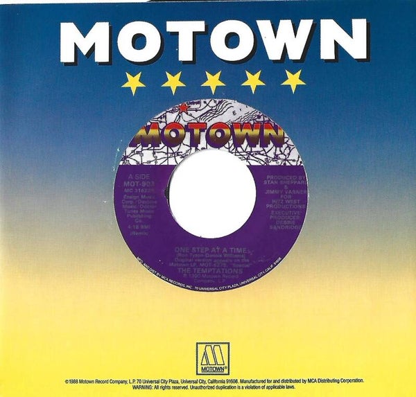 The Temptations - One Step At A Time (7") 45 RPM Record (New) Motown