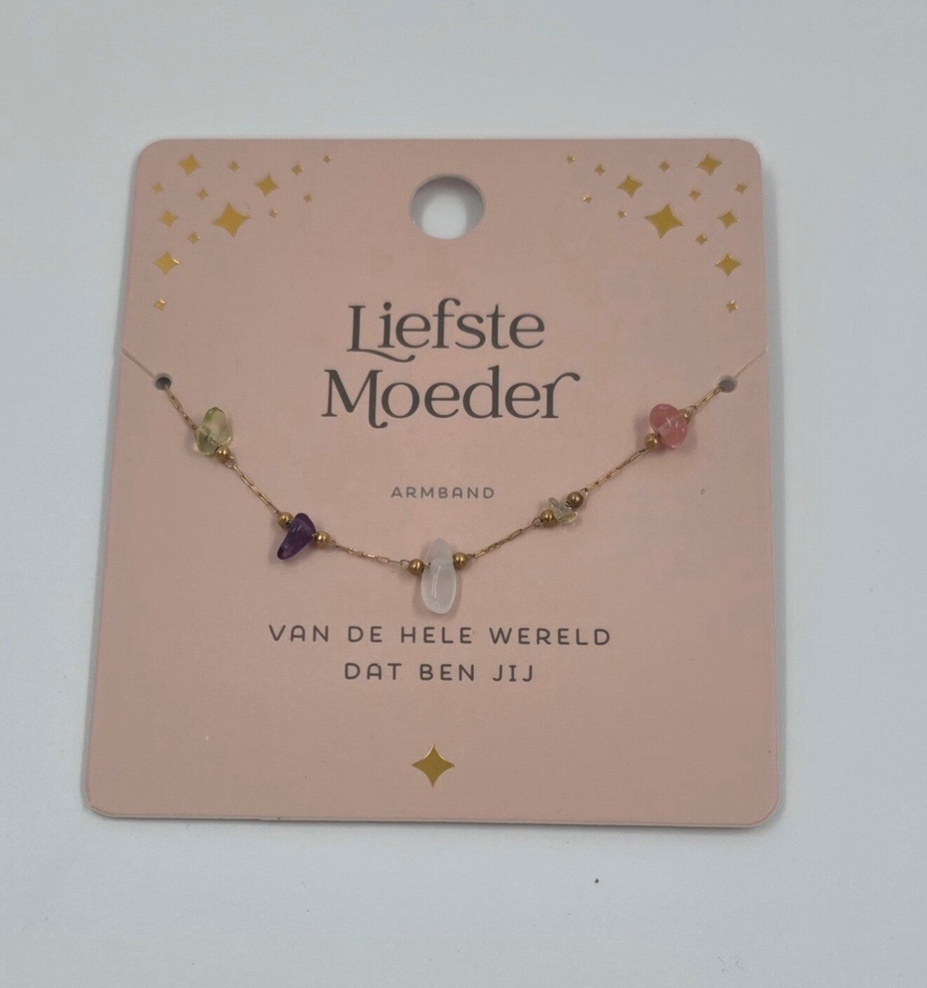 Edelsteen armband - Moeder