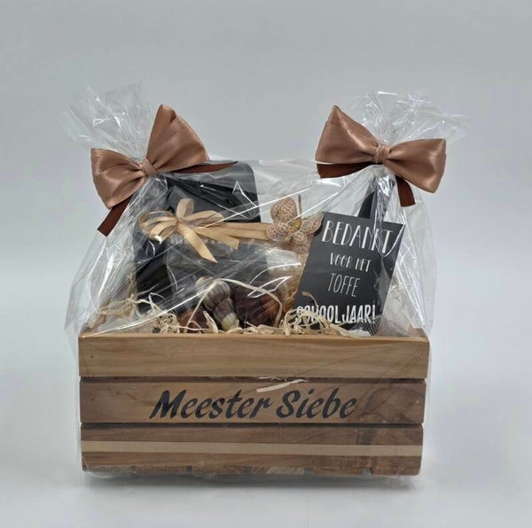 Houten kistje Meester