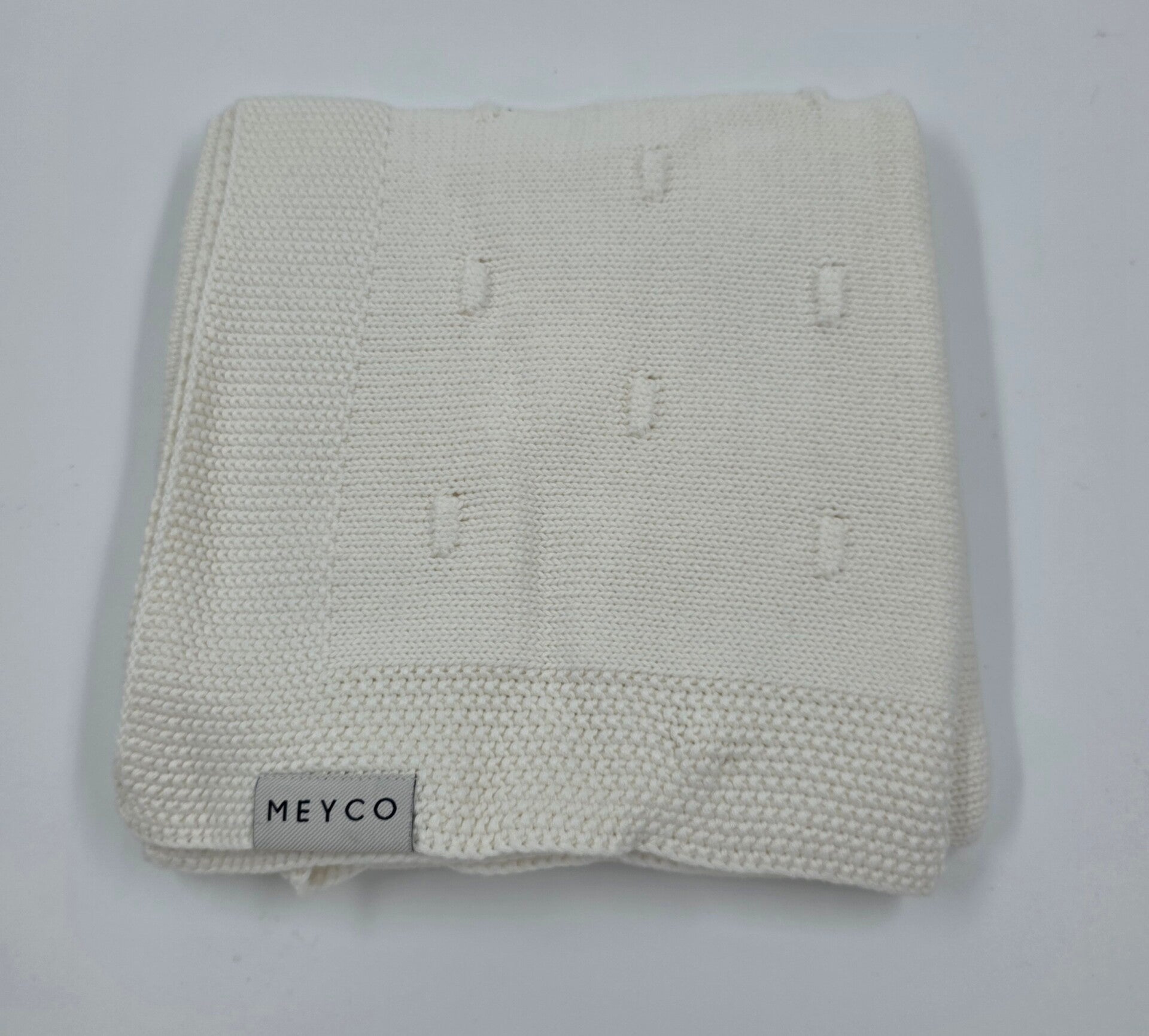 Meyco Deken Knots Offwhite