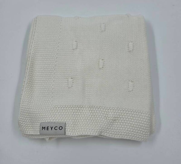 Meyco Deken Knots Offwhite