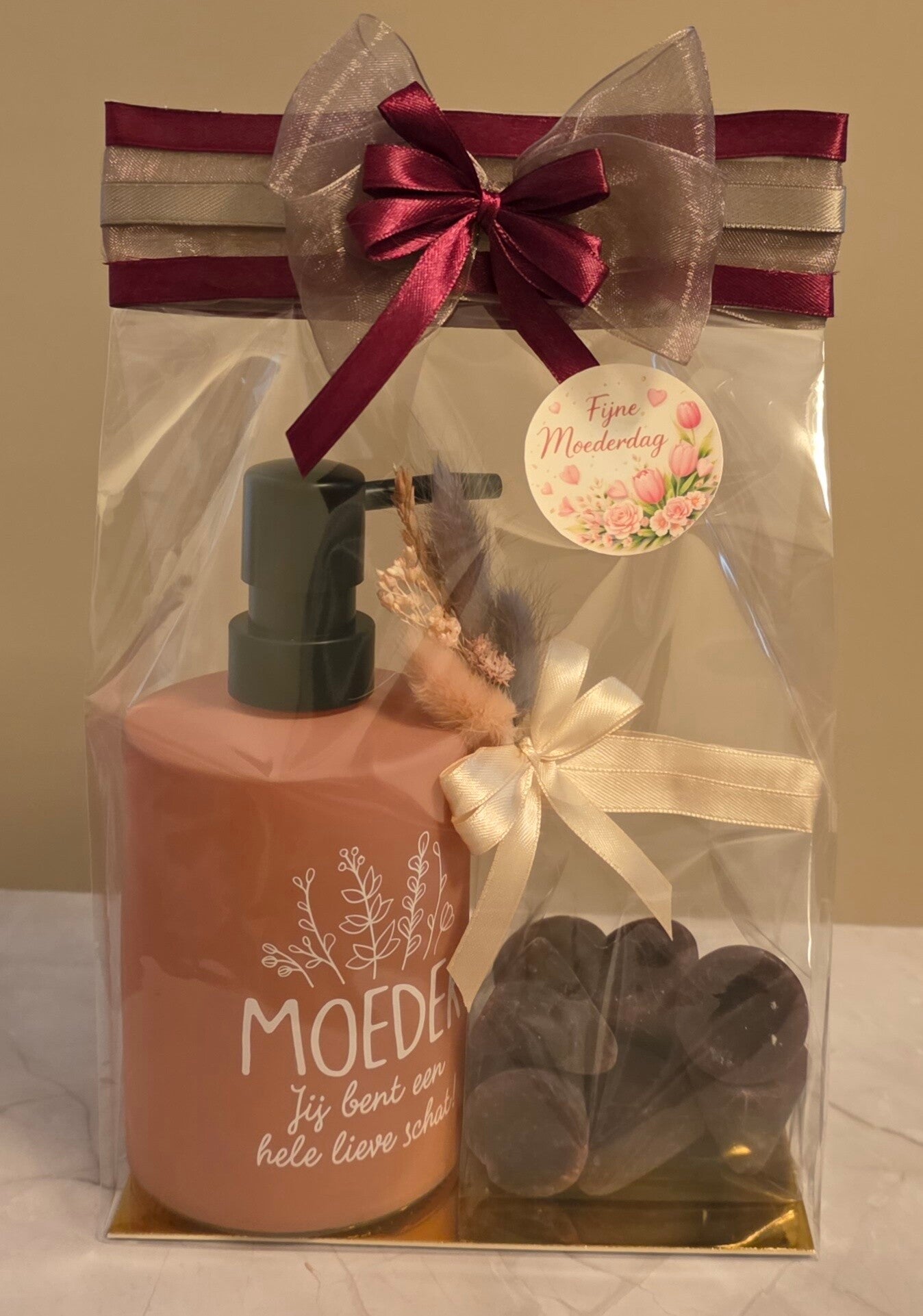 Moederdag Geschenkset met Zeeppomp & Cuberdons