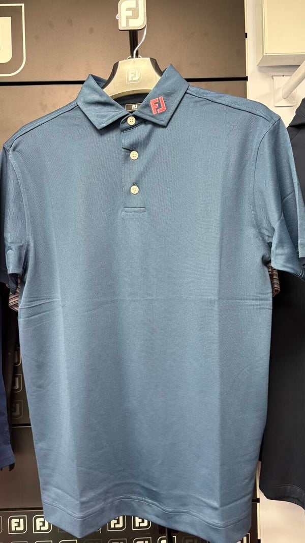 FJ Pique Polo - Navy/Pink