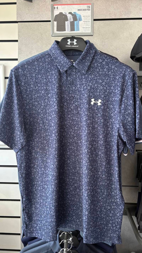 Under Armour Polo - Blue Flower Print