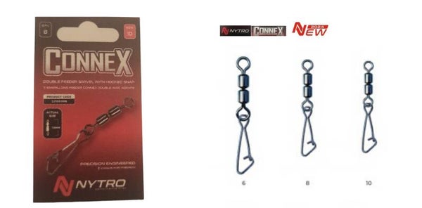 Nytro Double Feeder Swivel With Hooked snap