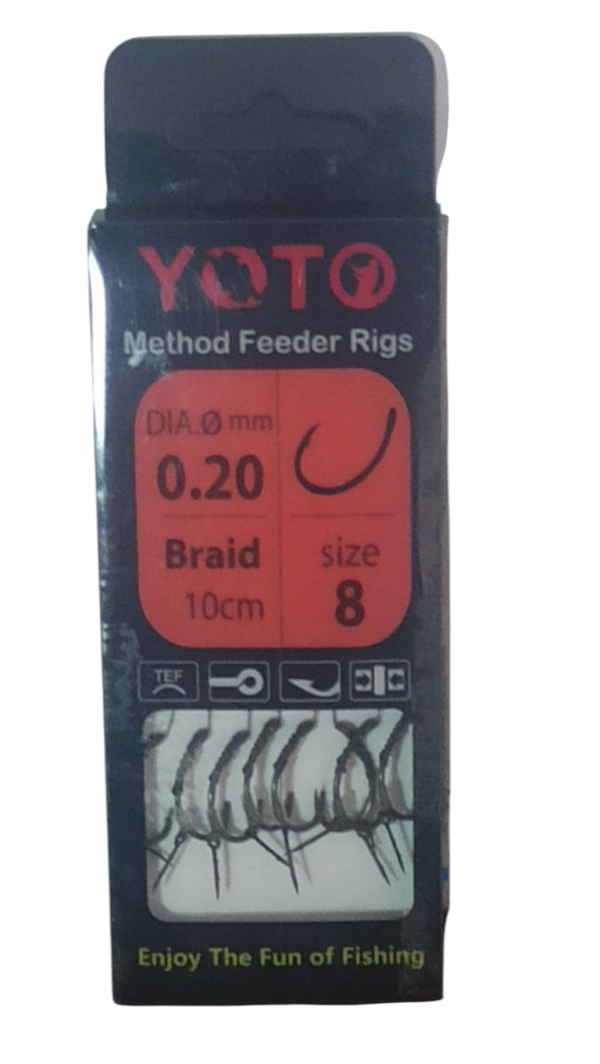 Method Feeder Rigs Braid 0,20amo 8 (terminali con treccia)