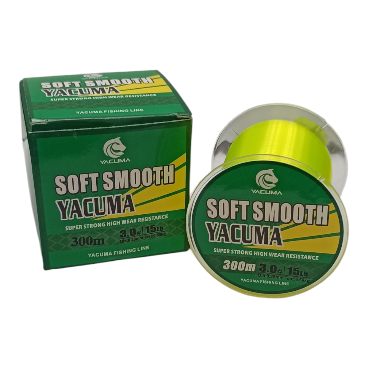 Monofilo Yacuma Soft Smoot #0, 35  mt300  Yellow.