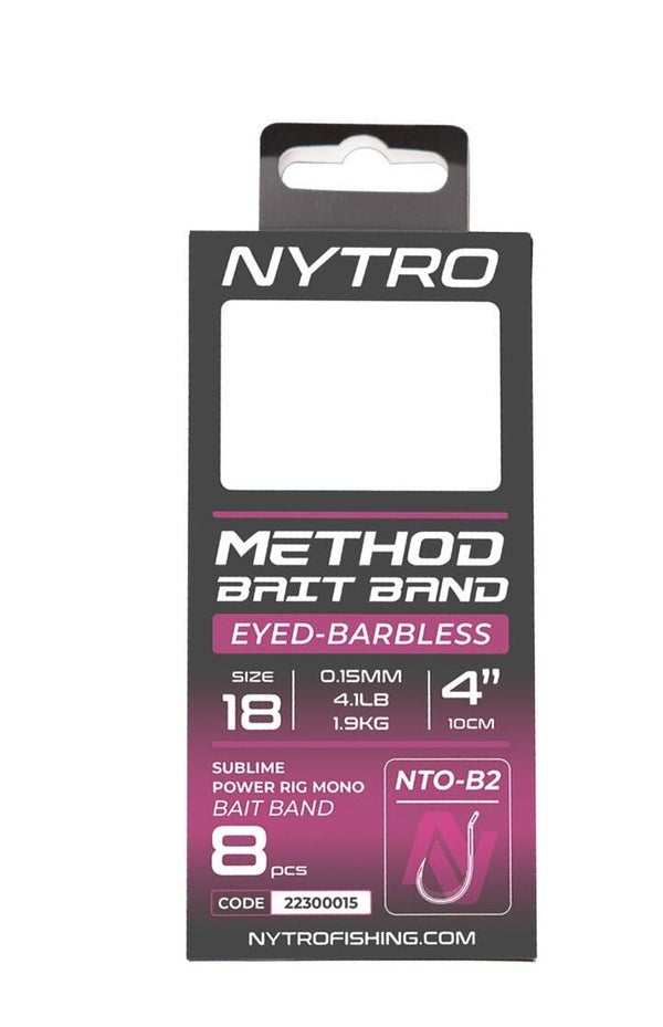 Nytro NTO-B2 Barbless Method Bait Band (anellino) 4/10cm amo 14