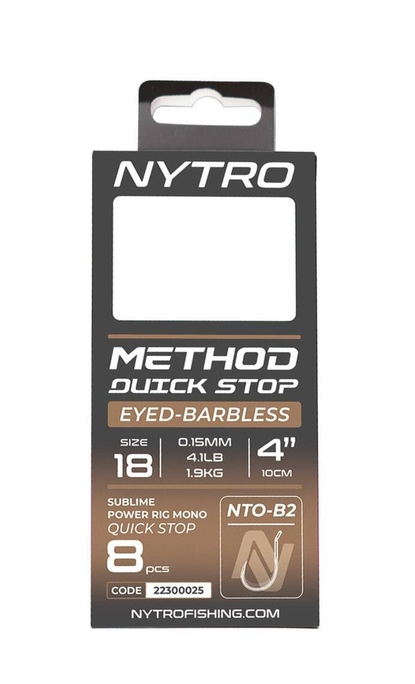 Nytro B2 Barbless Method Quic Stop   4/10 cm   amo "12  (conetto)