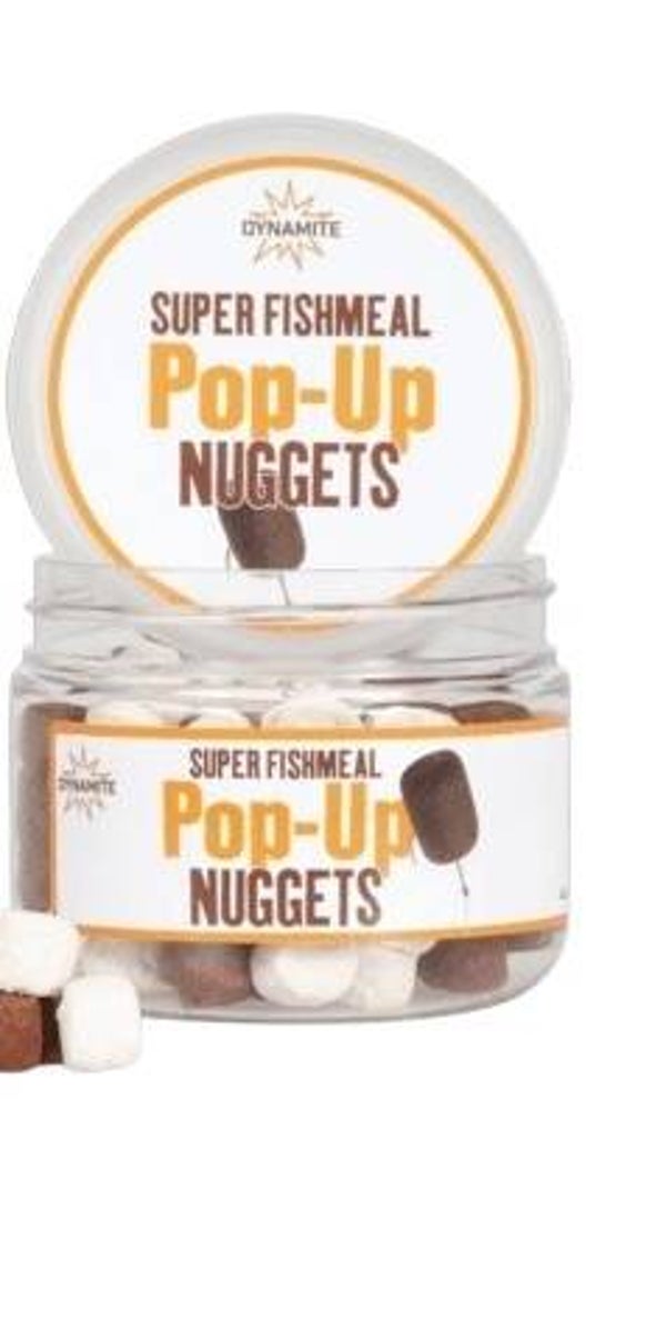 Dynamitebaits Nuggets Super Fishmeal Pop-Up  (bianco/marrone)