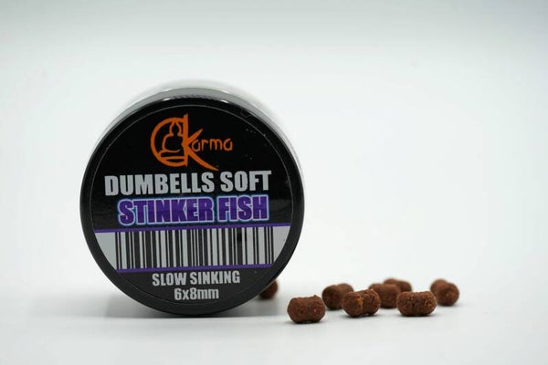 Karma Baits Dumbells Soft Slow Sinking  Stinker Fish  mm6x8