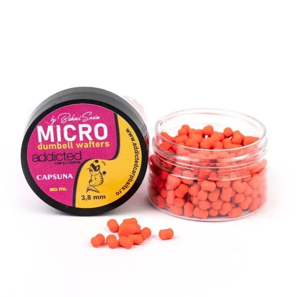 Addicted Carp Baits Micro WaftersCapsuna (Fragola )3,8 mm