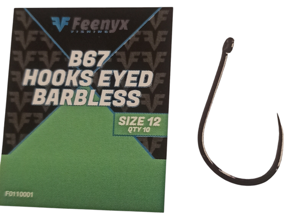 Feenyx  B67 Hooks Eyed  Barbles 12.