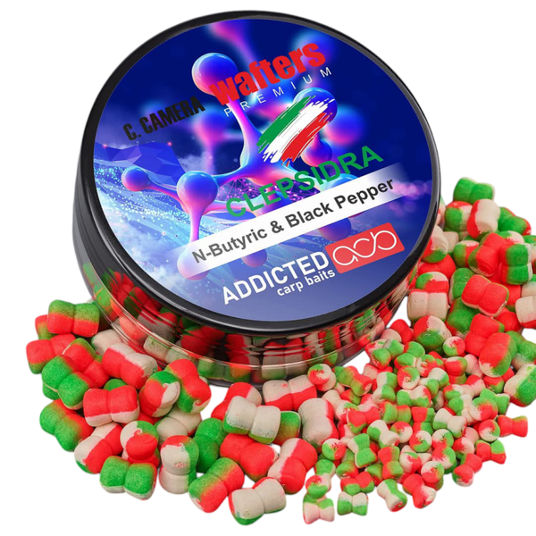 Addict Carp Bait Clepsidra N- Butyric& Black Peper (acido butirrico &pepe nero) mm 3,5