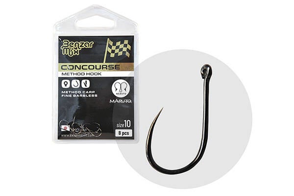 Benzar Hook Concourse Method Carp Fine Barbeless 18