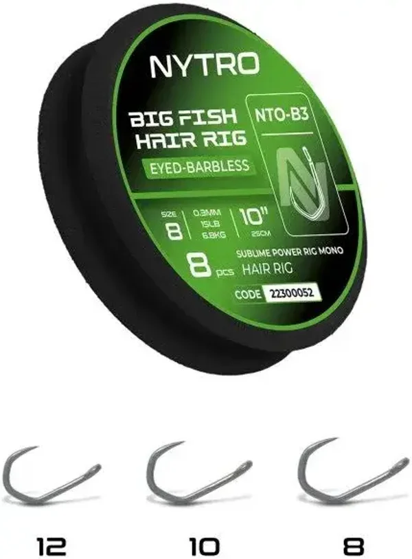 Nytro Big Fish  Mono Hair  10"/25cm.  Amo 12