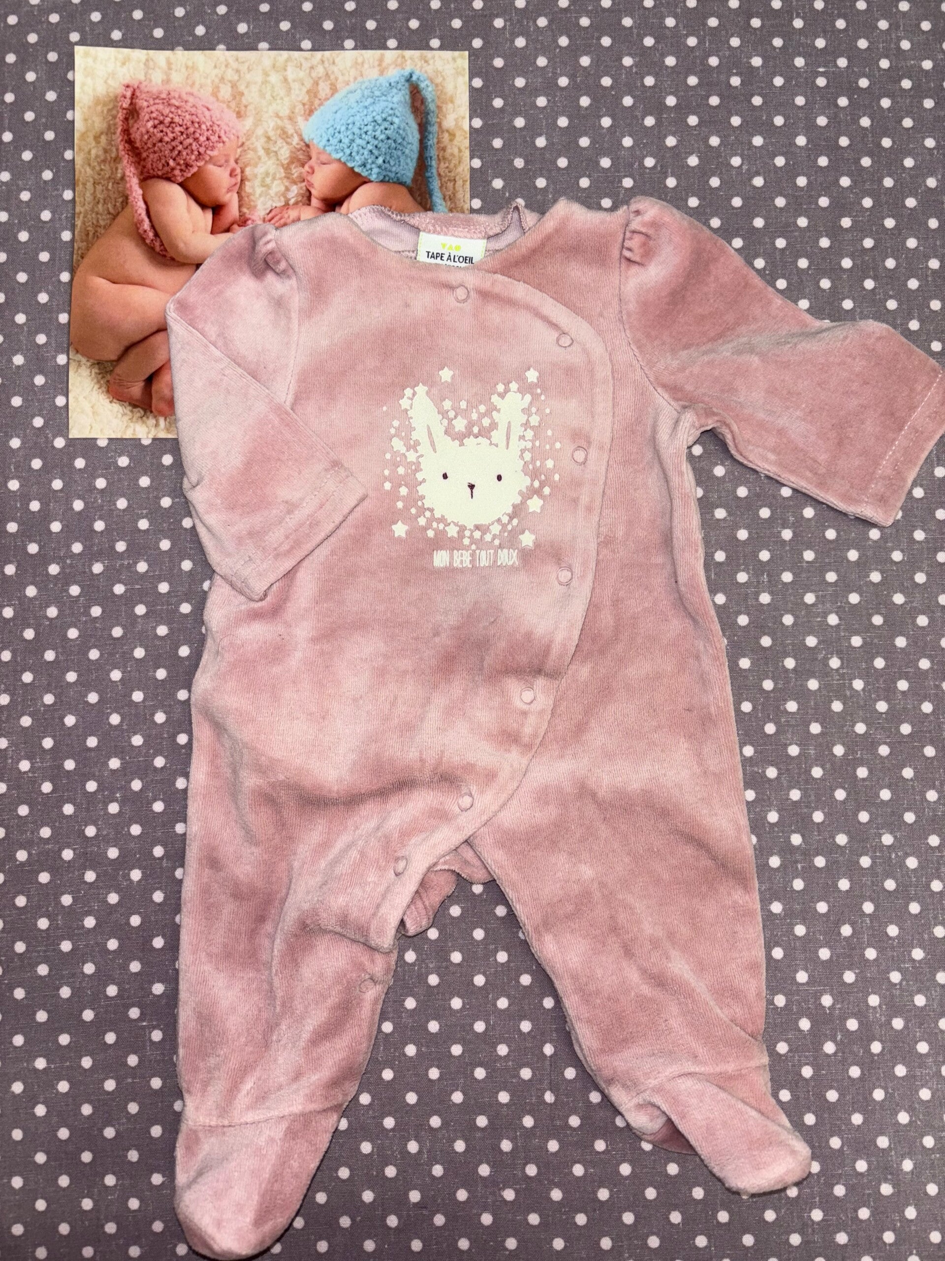 Naissance pyjama lapin TAPE A L'OEIL