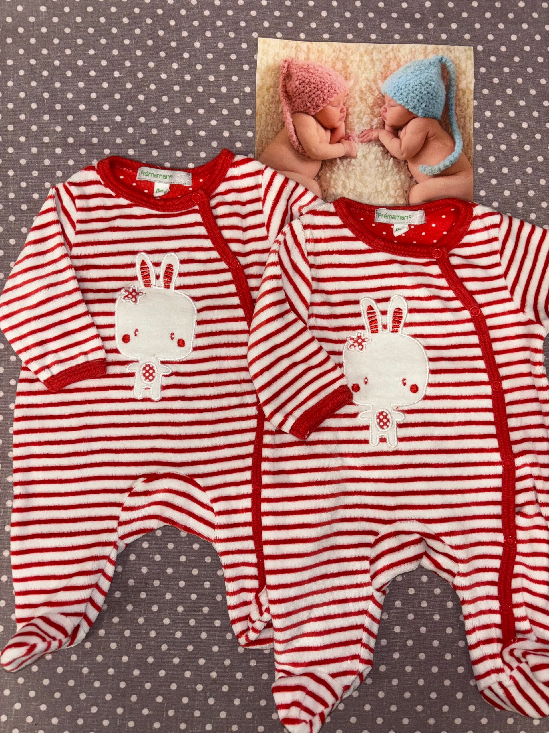 Naissance 1 ou 2 pyjamas jumelles