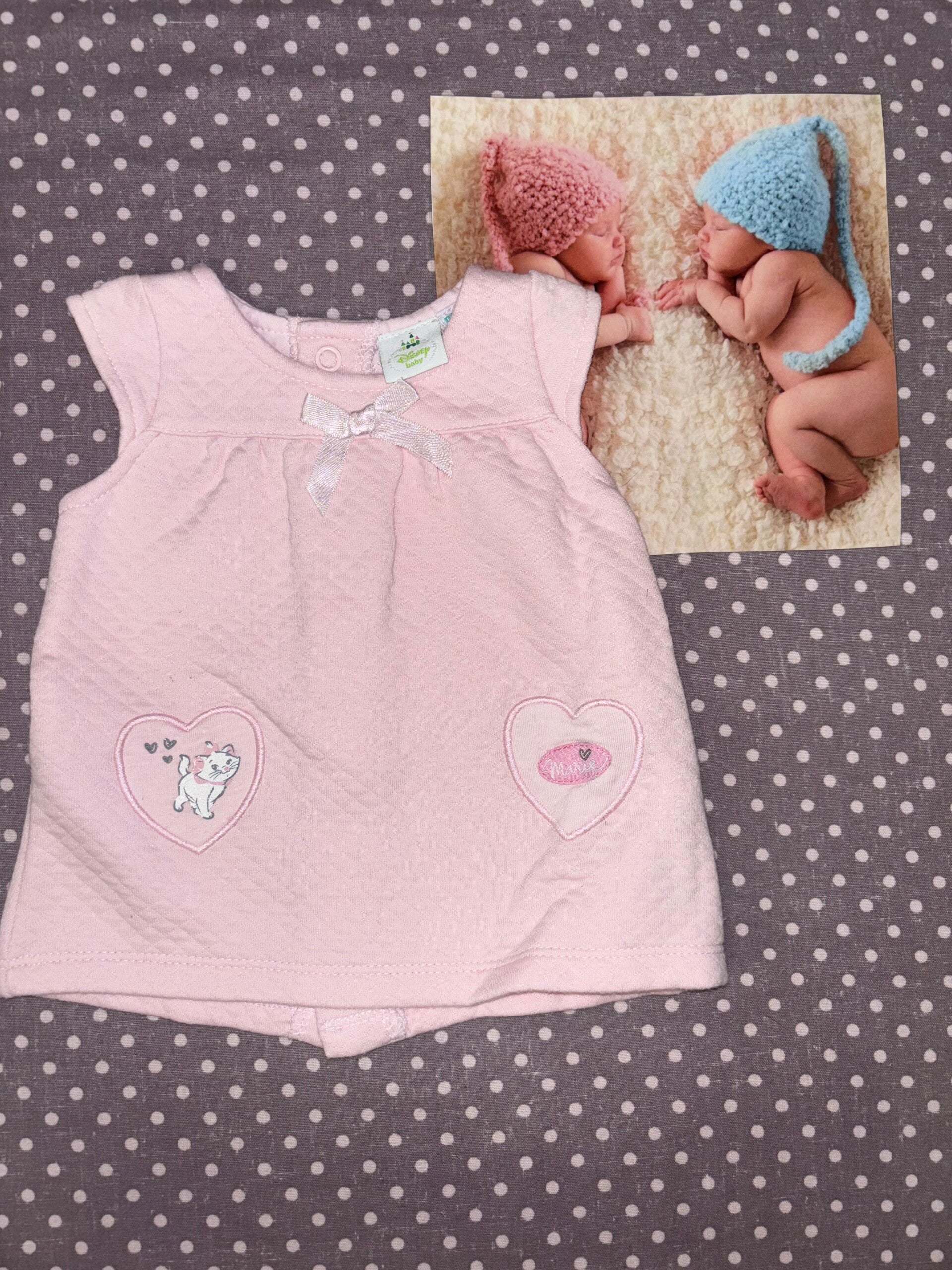 Naissance robe rose Marie DISNEY