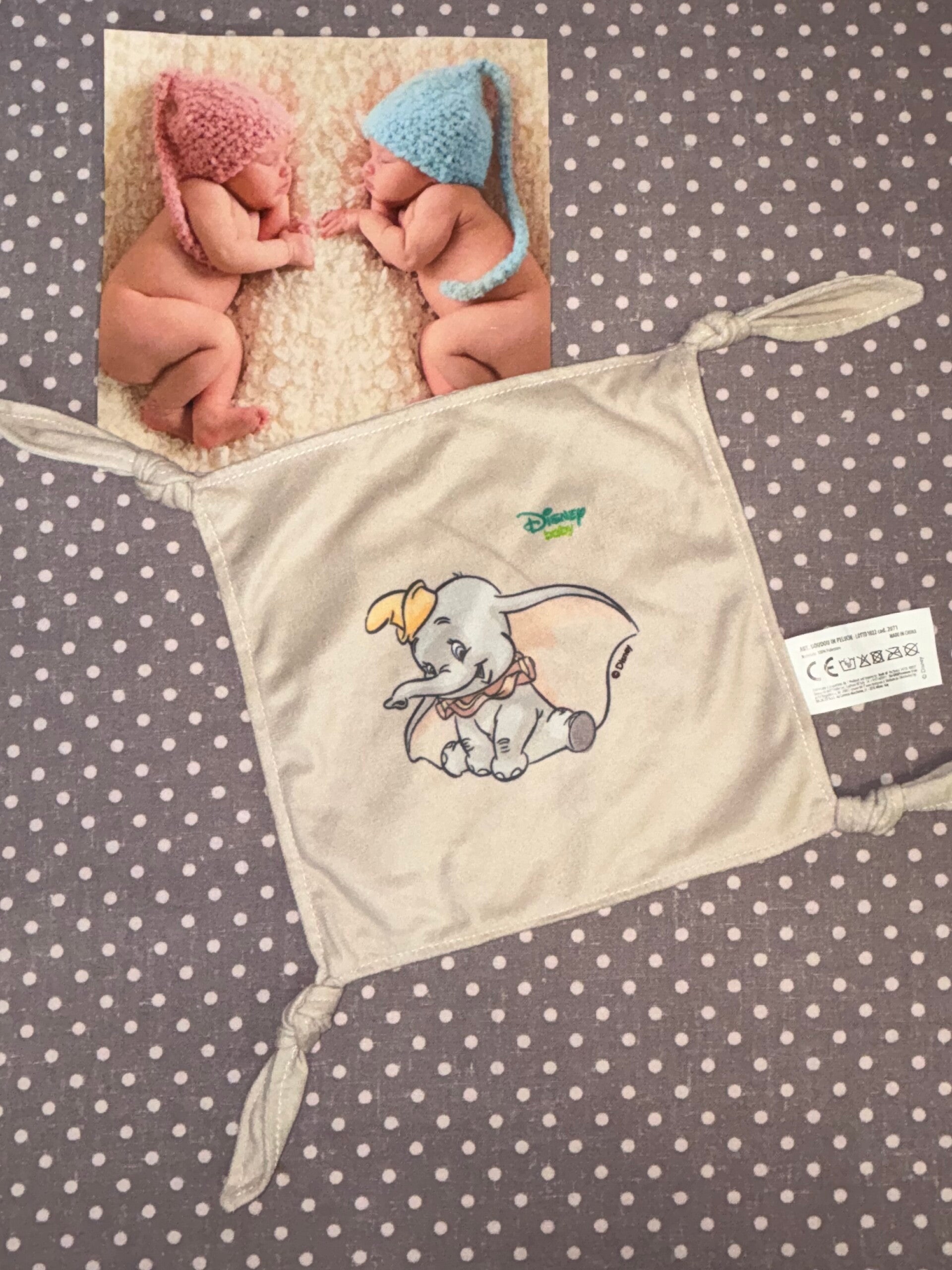 Doudou carré Dumbo DISNEY