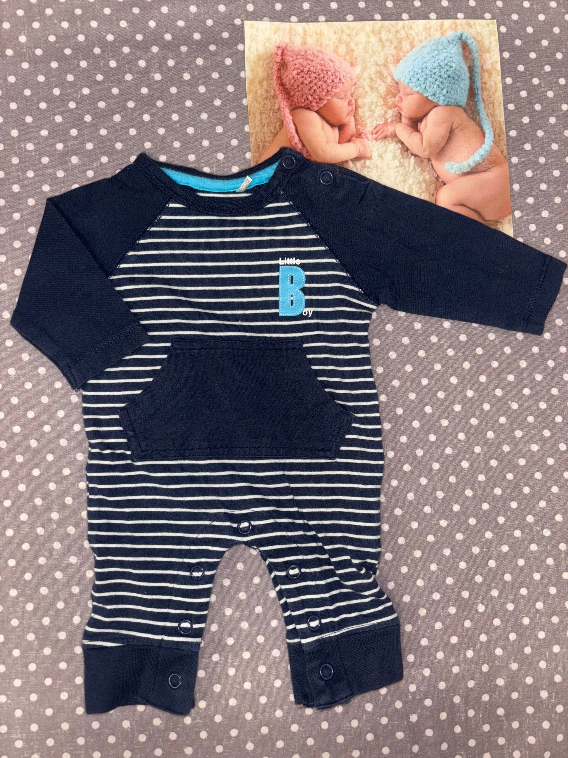 Naissance combinaison de jour bleu marine