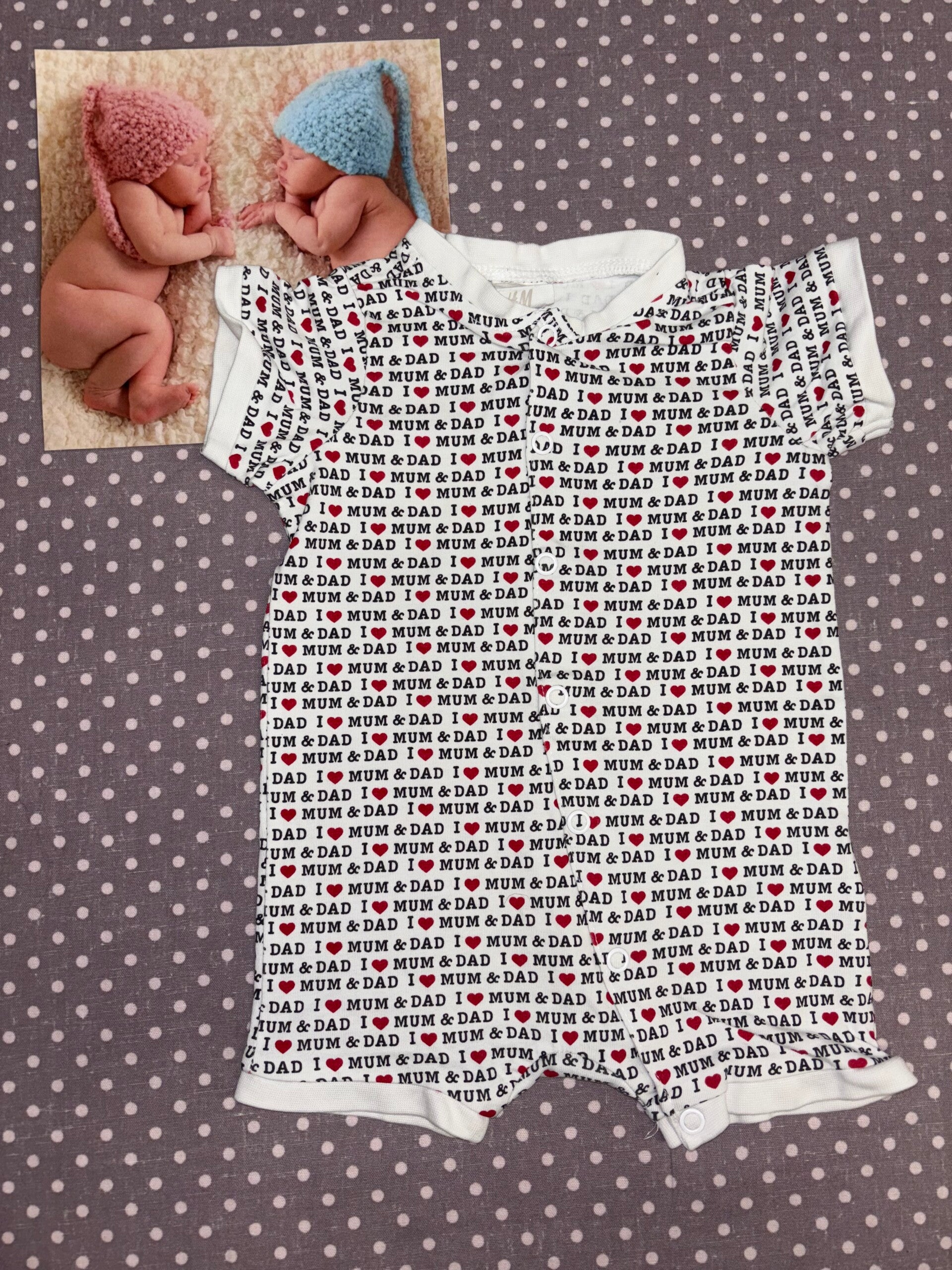 Naissance - 1 mois 50 cm combinaison été mum & dad H&M