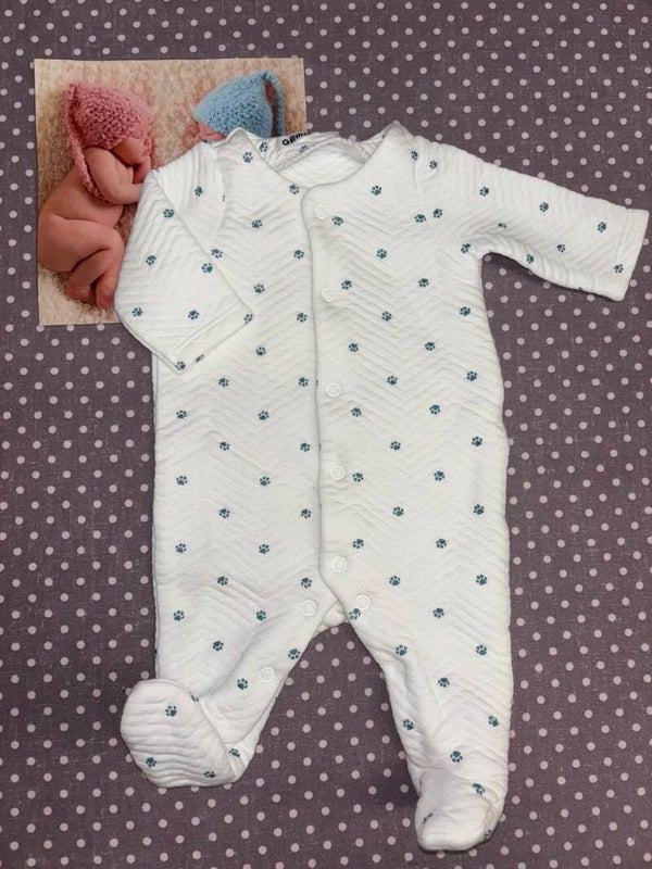 Naissance pyjama coton chaud GEMO mixte