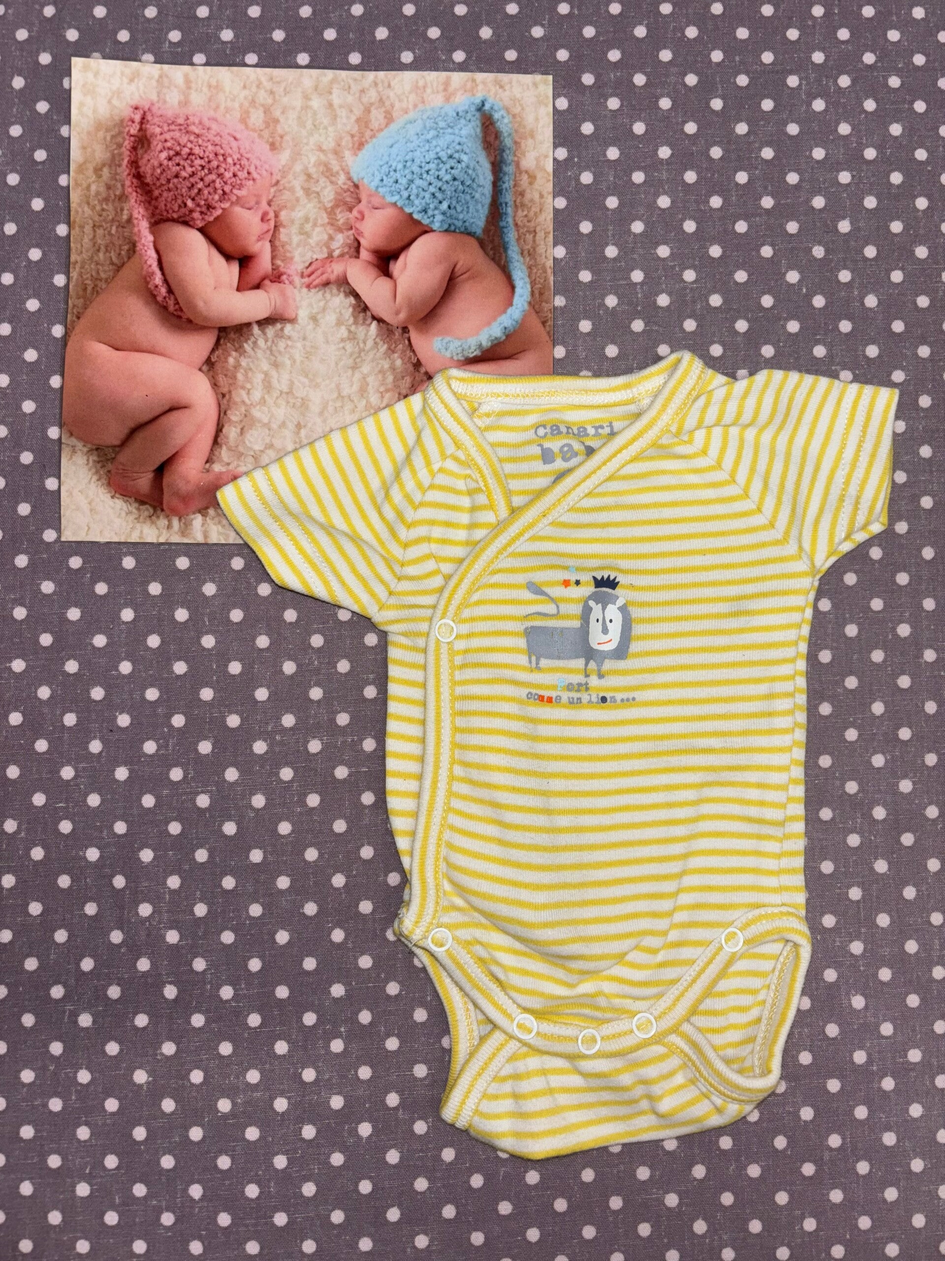 Naissance bodie MC jaune CANARI BABY