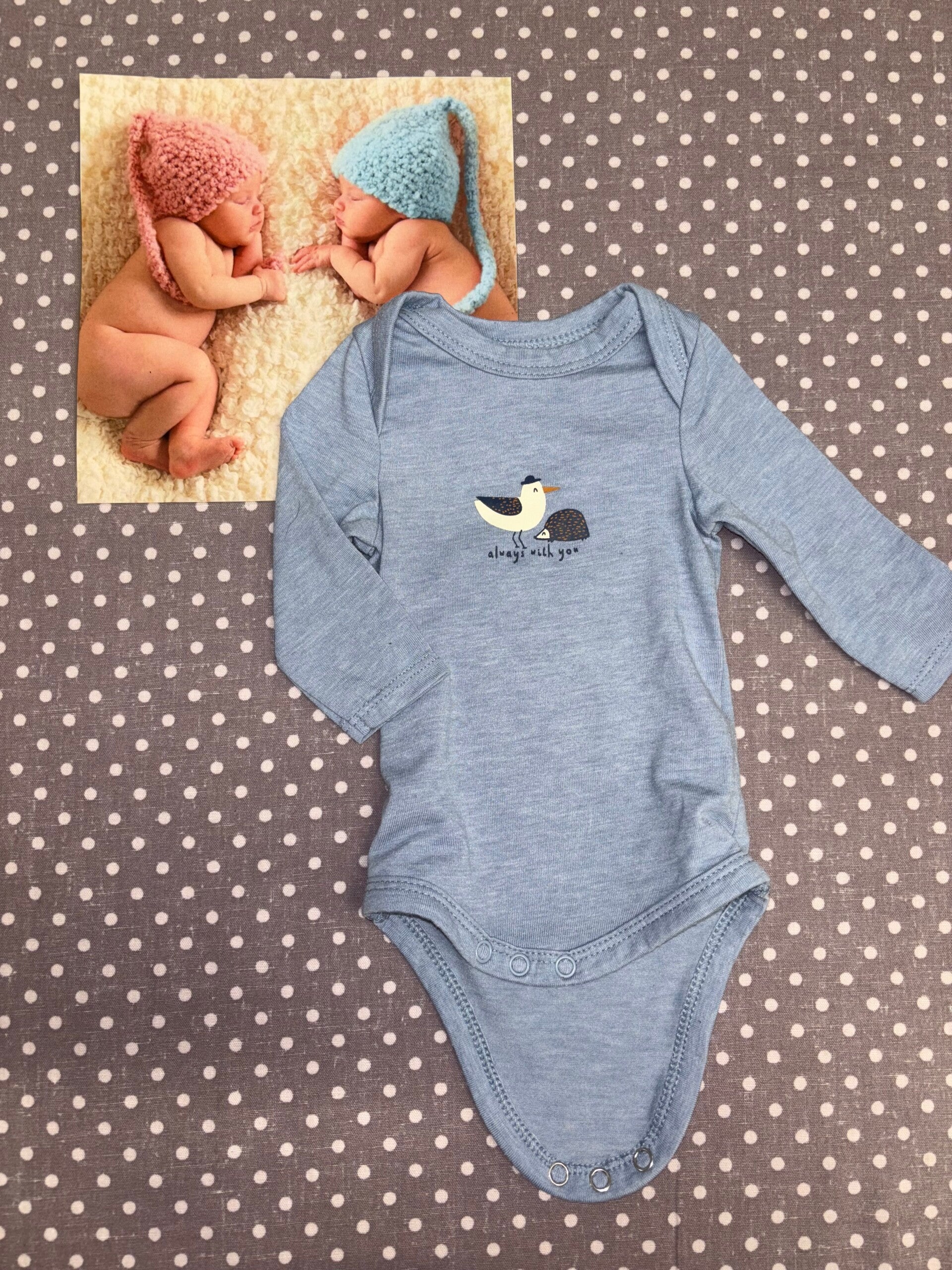 Naissance bodie bleu TAPE A L'OEIL