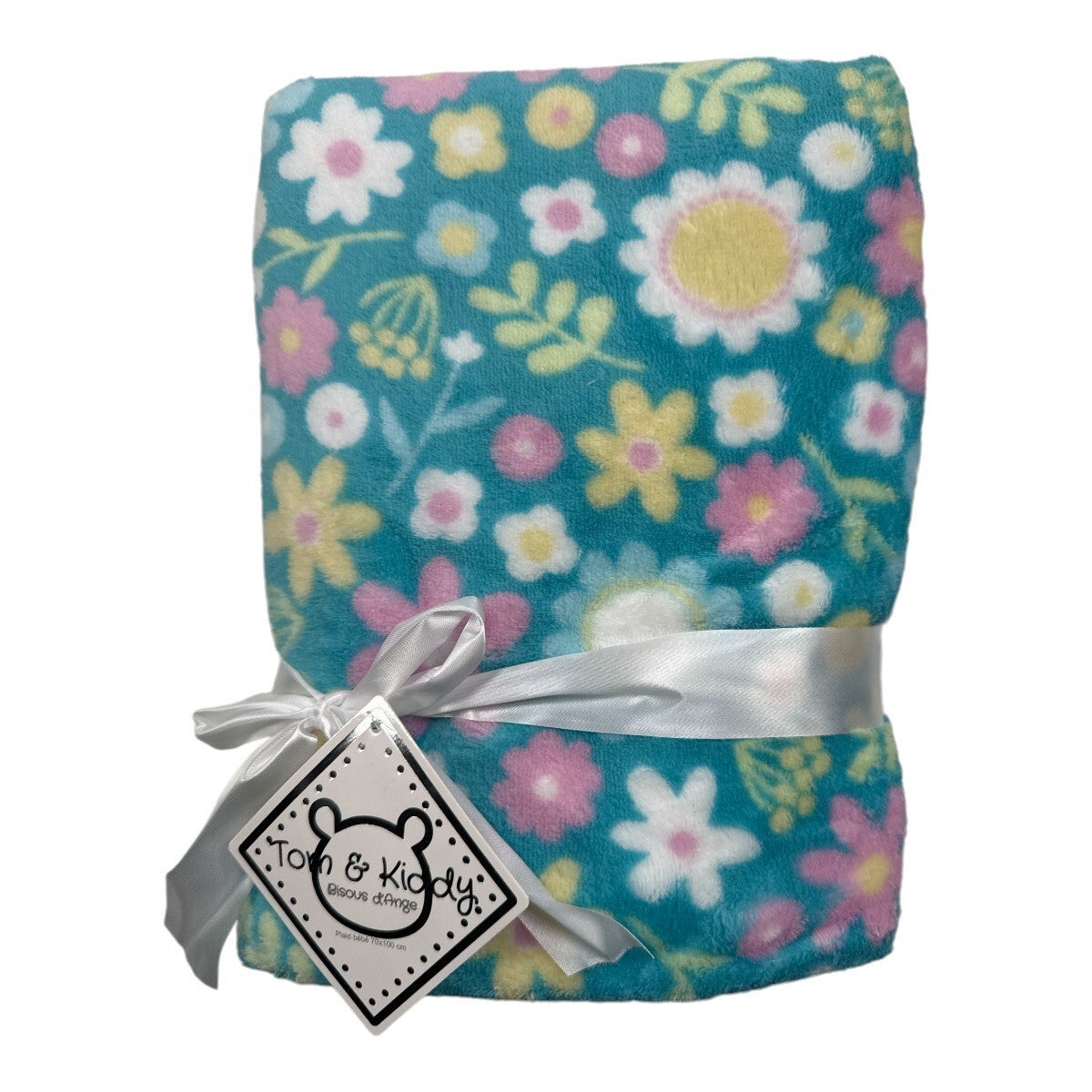 Plaid bébé 70x100 fleurs