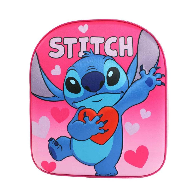 Sac à dos Stitch 3D rose