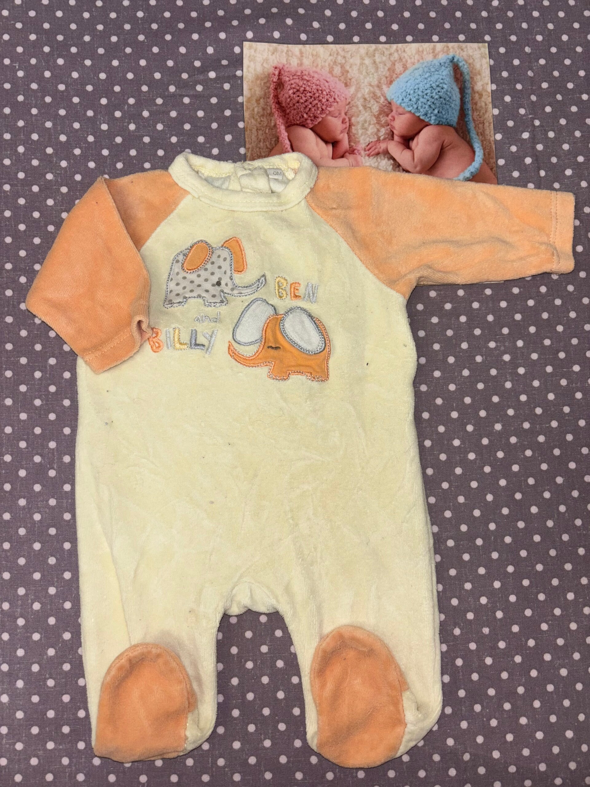 Naissance pyjama éléphants mixte