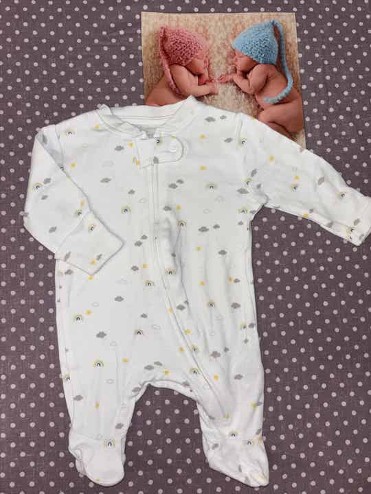 Naissance pyjama coton fermeture PRIMARK mixte