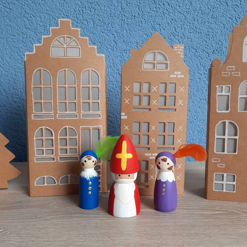 Maak je eigen sinterklaasstraatje. Knutselen voor Sinterklaas met Action.