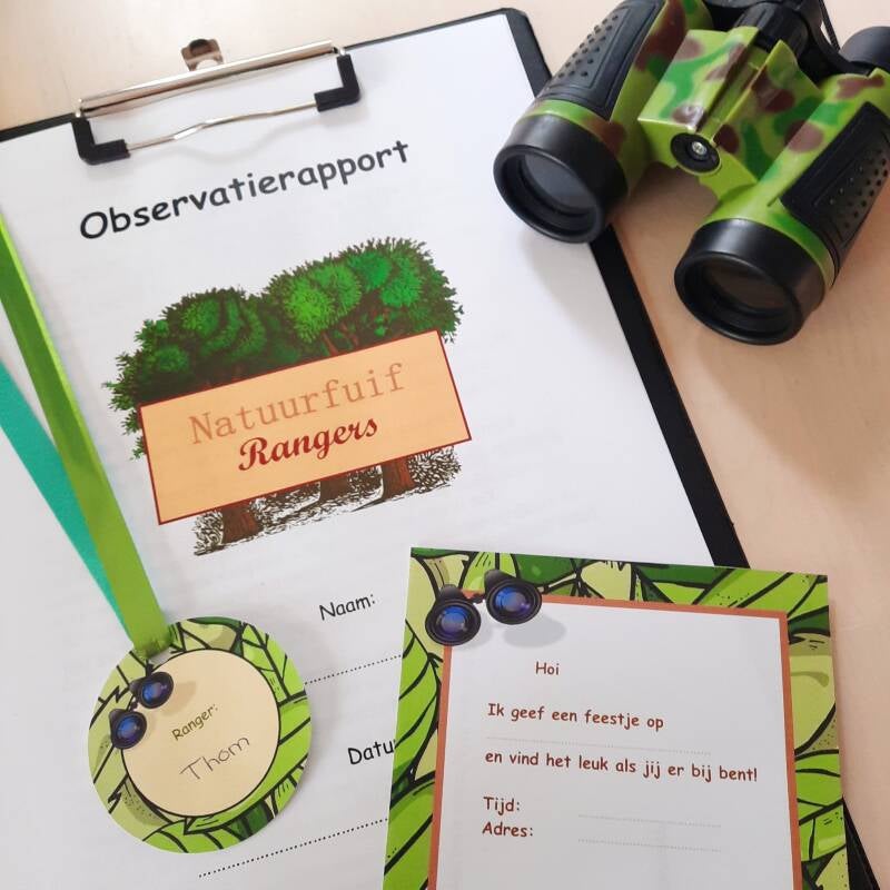 Natuurfeestje - een kinderfeestje voor kinderen die graag naar buiten gaan naar een park of bos.