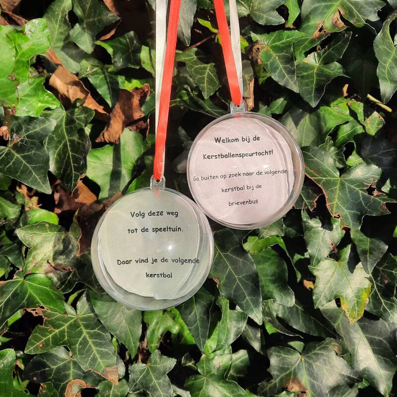 Maak je eigen kerstballenspeurtocht voor een winterfeestje (kinderfeestje rond kerst)