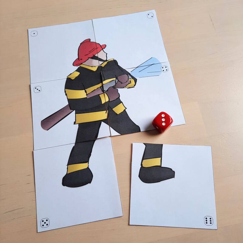 Dobbelspel voor een brandweerfeestje