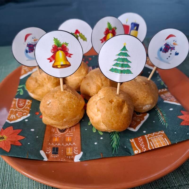 DIY kerst prikkers voor kersthapjes