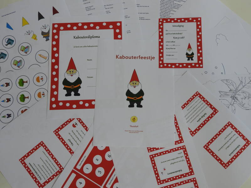 Kabouterfeestje kinderfeestje kleuters thuis