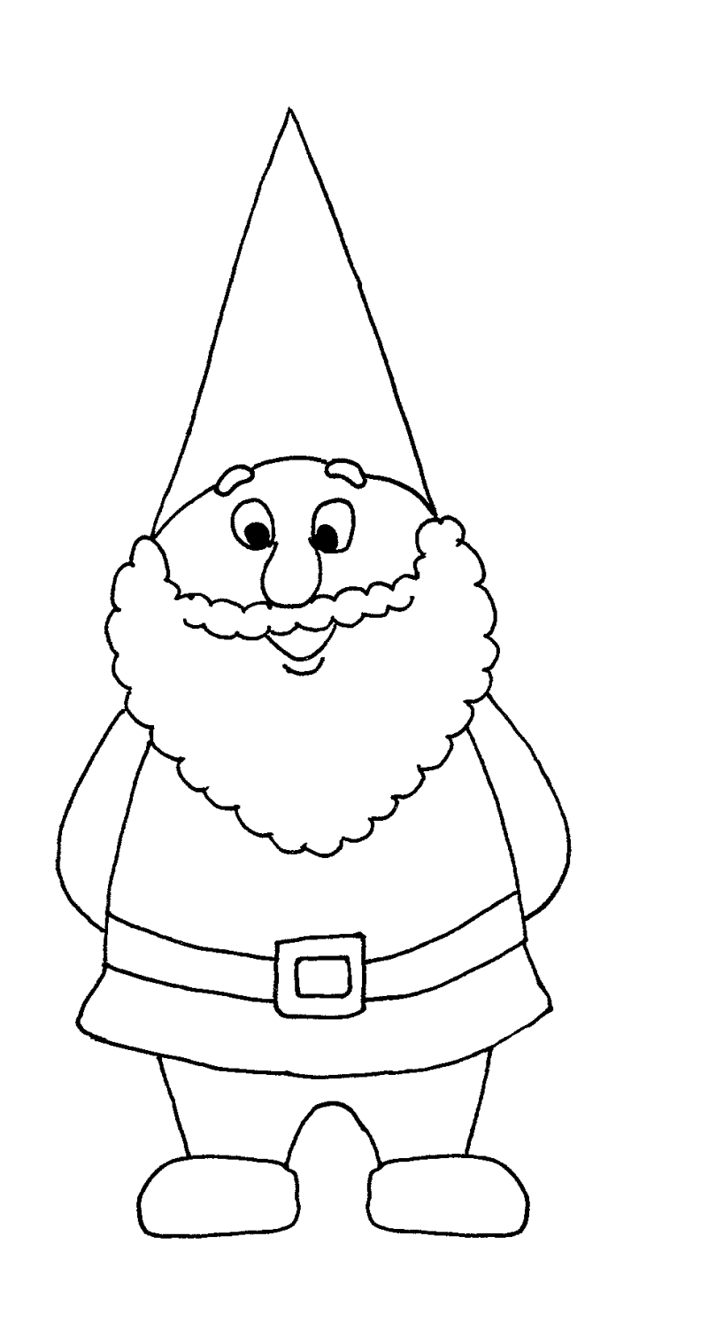 Kleurplaat kabouter kleuterklas