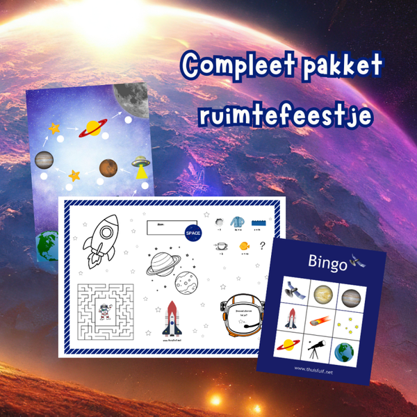 Compleet pakket ruimtefeestje