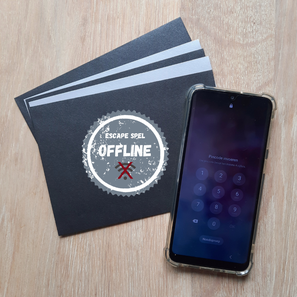 Een escape room spel voor tieners! Leuk voor een tienerfeestje (kinderfeestje thuis). Samen gezellig offline puzzelen om online op je mobieltje een QR-code te scannen!
