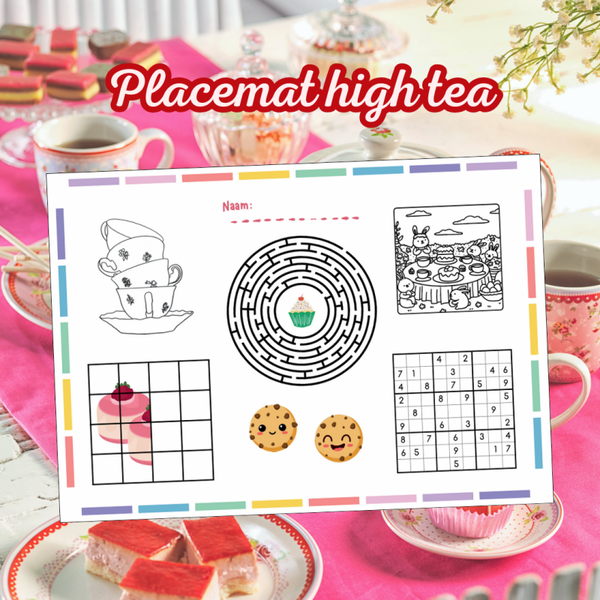 Placemat high tea