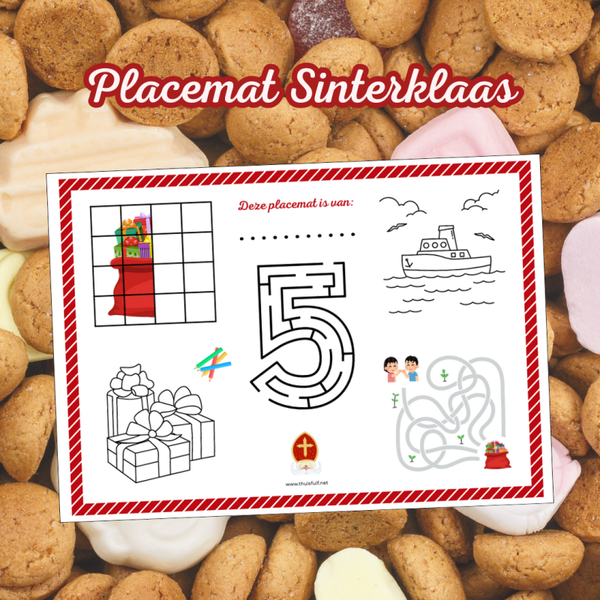 Placemat Sinterklaas
