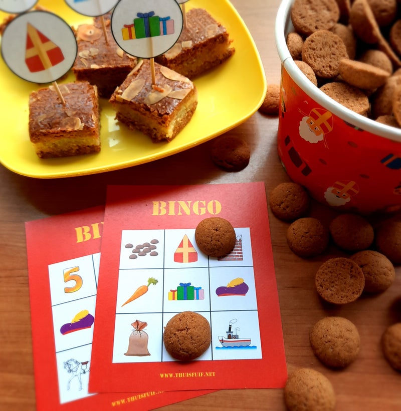 Spelletjes voor een leuke Sinterklaastijd! Zoals een bingospel, dobbelspel en een escaperoom voor pakjesavond.