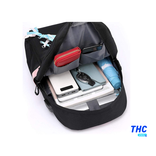 Mochila Escolar Bts Color Negro